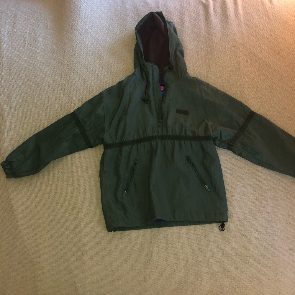 Old navy Green hooded rain jacket